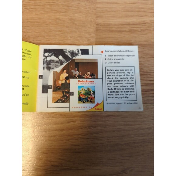 Kodak Instamatic 104 Genuine Original User Instruction Manual Booklet Vintage - Picture 5 of 6